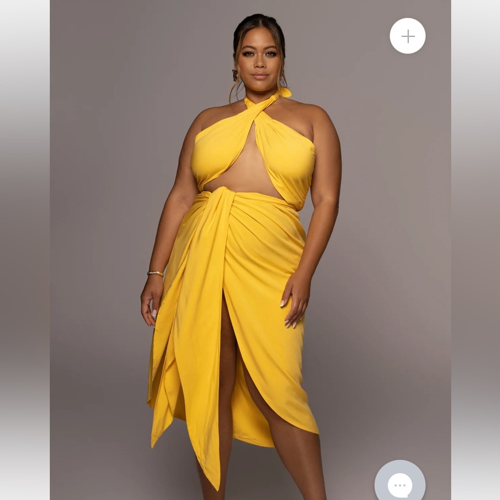 Jlux label YELLOW SAHARA DRESS